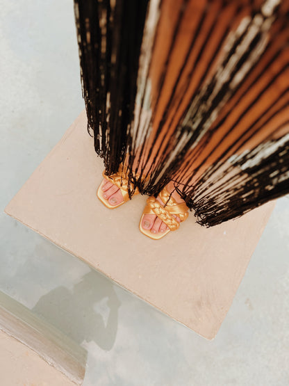 Sandalias Atena Dorada