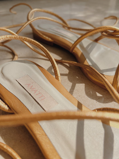 Sandalias Doradas Emma
