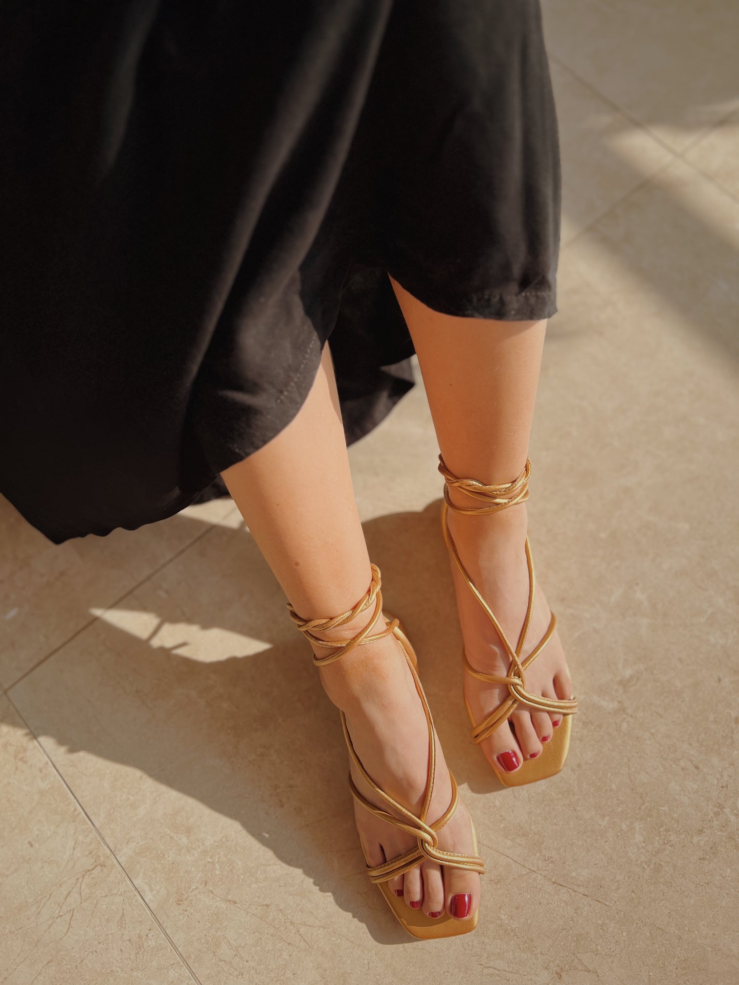 Sandalias Doradas Emma