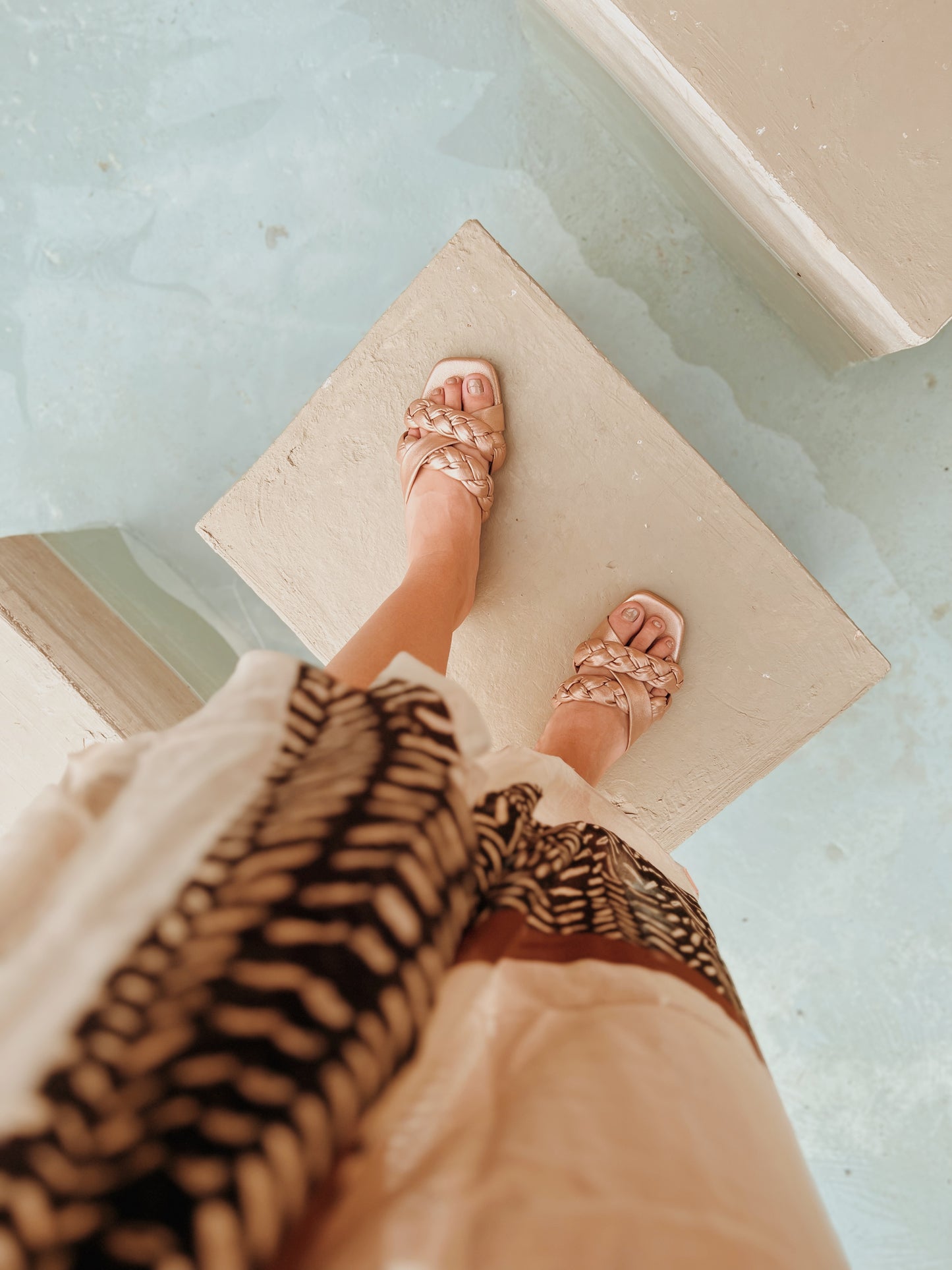 Sandalias Atena Oro Rosa