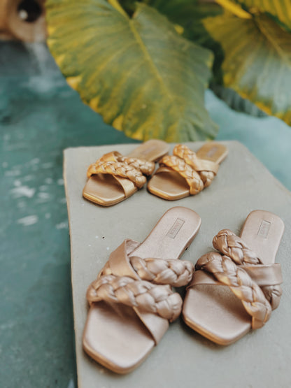 Sandalias Atena Oro Rosa