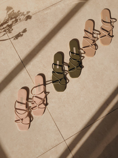 Sandalias Verde Oliva Jandi