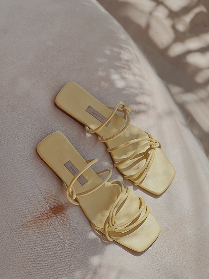 Sandalias Serena Verde Crema