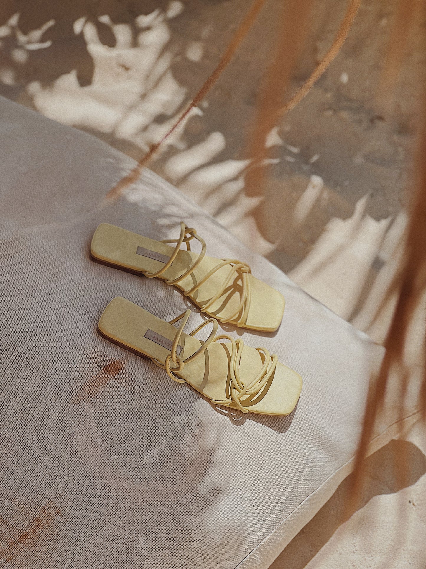 Sandalias Serena Verde Crema