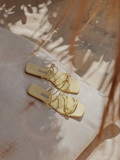 Sandalias Serena Verde Crema